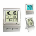 Light Up Clock with Digital Thermometer